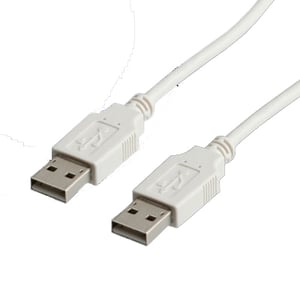 VALUE USB 2.0-kabel, typ A-A, 1,8 m USB-kabel 1,8 m USB A 0,48 Gbit/s Vit