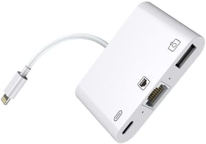 Microconnect LIGHT-HUB2 Lightning-Dockingstation, Weiß