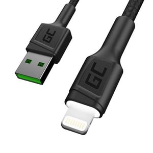 Green Cell Kabel GC Ray USB - Lightning 120cm do iPhone, iPad, iPod, biały LED, szybkie ładowanie