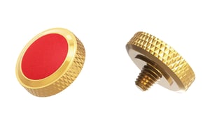 JJC SRB-DGD RED camera mount accessory Soft release button Gold, Red Universal Fujifilm X-T5/ X-T4/ X-T3/X-T30 II/X-E4/X-E5/X-E2S/X-E3/X-PRO1/X-PRO2/X-T2/X-T10/ X-T20/X-T30 III/X100/X100V/X100VI/X100S/X100T/X100F/X10/X20/X30/X-M5/GFX100RF/X half, 