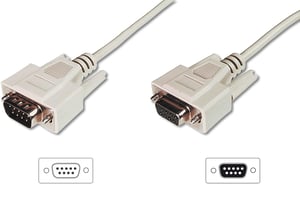 Digitus Datenübertragungsverlängerung, D-Sub9/St – D-Sub9/Bu