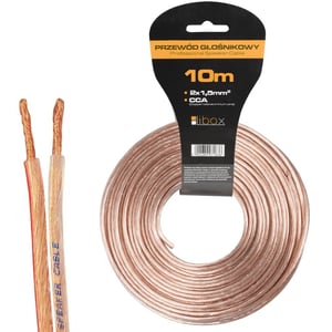 Libox Kabel głośnikowy 2x1,50mm LB0008-10 kabel audio 10 m Przezroczysty