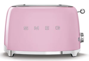Smeg TSF01PKEU 6-slice toaster, 2 cups, 950 W, Pink