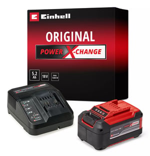 Einhell 5.2 Ah PXC Starter Kit Battery Charger, Universal, AC Power