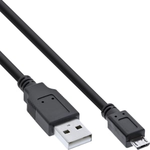 InLine 31720 kabel USB 2 m USB A Micro-USB B Czarny