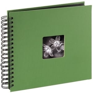 Hama "Fine Art" Spiral Album, apple-green, 26x24/50 photo album, green, 100 sheets, 10 x 15, 13 x 18