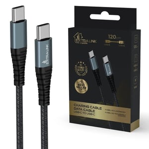 Extralink CABESL07 kabel USB USB 2.0 1,2 m USB C 40 Gbit/s 15 W Czarny