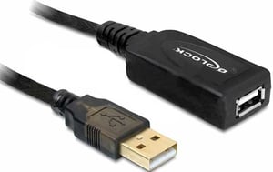 DeLOCK 15m USB 2.0 kabel USB Czarny