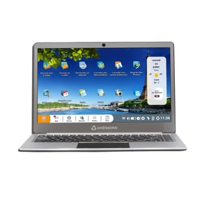 ORDISSIMO ART0383 notebook/laptop Intel® Celeron® N3350 35,6 cm (14") Full HD 4 GB DDR4-SDRAM 64 GB eMMC Wi-Fi 5 (802.11ac) Francuski Srebrny