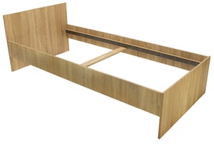 Topeshop LINO SONOMA OAK Standard Single Rectangular Bed