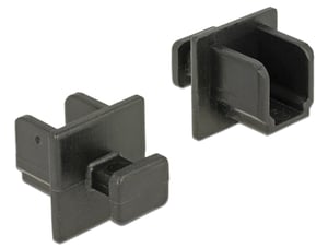 DeLOCK 64010 Steckdosenabdeckung, schwarz, 10 Stück