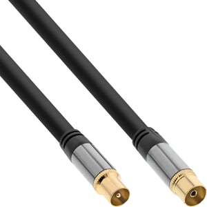 InLine 69210P kabel koncentryczny 10 m F-Typu Czarny