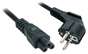 Lindy 2m, CEE 7/7 - IEC 320 C5 Black CEE 7/7 C5 panel
