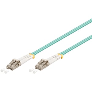 Goobay LC-LC OM3 InfiniBand / Fiber Optic Cable, 0.5 m, Turquoise