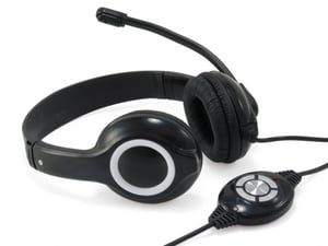 Conceptronic CCHATSTARU2B Headphones/Headset Wired Headband Calls/Music USB Type-A Black, Red
