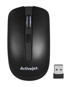 Activejet AMY-320BK bezprzewodowa optyczna mysz komputerowa USB