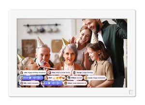 myFirst Live Digital Photo Frame, White, 25.6 cm (10.1"), Touchscreen, Wi-Fi
