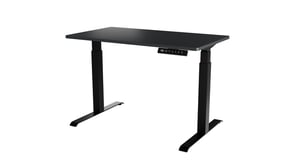 Cama Biurko z elektryczną regulacją wysokości MOON 121x67x72-120 czarny/antracyt