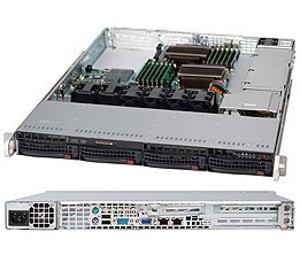 Supermicro SuperChassis 815TQ-600WB Rack Czarny 600 W