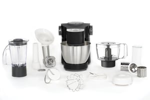 Tefal Wizzo QB3198 Küchenmaschine 1000 W 4 l Schwarz, Edelstahl