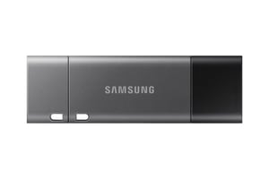 Samsung MUF-64DB USB-minne 64 GB USB Type-C/USB Type-A 3.2 Gen 1 (3.1 Gen 1) Svart, Silver