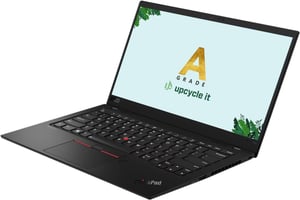 Upcycle it Lenovo ThinkPad X1 Carbon Gen 9 (Renoverad) En bärbar dator med Intel® Core™ i5 i5-1145G7, 35,6 cm (14") WUXGA-pekskärm, 32 GB LPDDR4x-SDRAM, 256 GB SSD, Windows 11 Pro, Skandinavien, svart