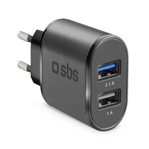 SBS TETR2USB21AFAST ładowarka do urządzeń przenośnych Uniwersalne Czarny Prąd przemienny Szybkie ładowanie Wewnętrzna