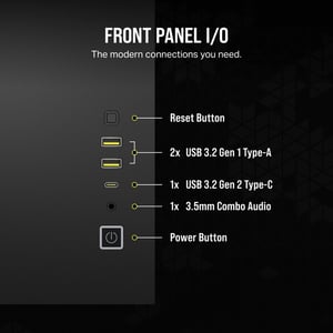 Corsair 2500X RGB Micro Tower Czarny
