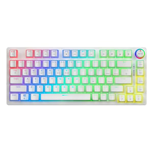 Savio Phenix WHITE GAT YEL PUD Gaming-Tastatur USB + Bluetooth QWERTY US-amerikanisch/international Weiß