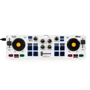 Hercules 4780921 DJ-Software-Controller, 2 Kanäle. Schwarz, Weiß, Gelb