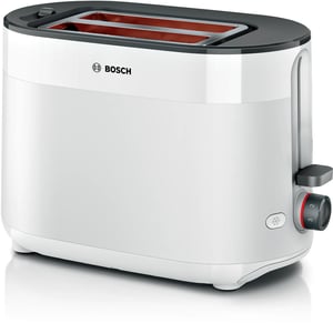 Bosch TAT2M121 Toaster, 6-slot, 2-cup, 950 W, White