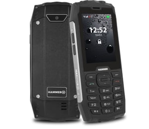 myPhone HAMMER 4 7,11 cm (2.8") 172 g Czarny, Srebrny Telefon funkcjonalny