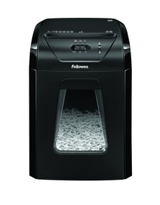 Fellowes Powershred 12C Paper Shredder, Cross-Cut, 22.5 cm, Black