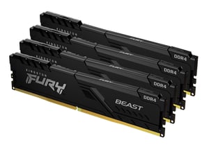 Kingston Technology FURY Beast 64GB 3600MT/s DDR4 CL18 DIMM (Zestaw 4) Black