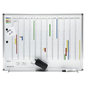 Genie 11512 Magnetic Board and Accessories 770 x 560 mm White