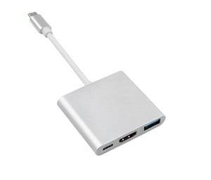 Maclean MCTV-840 externe USB-Grafikkarte 4096 x 2304 px Silber
