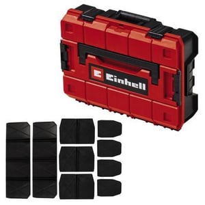 Einhell E-Case S-F Small Parts Box, Polypropylene, Black, Red