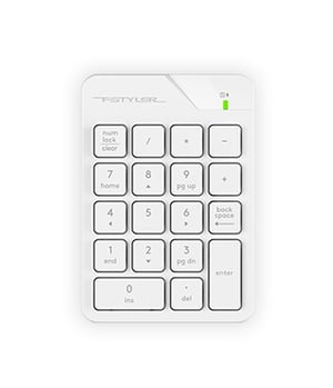 A4Tech Fstyler FGK21C Numeric Keypad, Universal USB, White