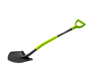 Verto 15G010 szufla/łopata Spade Włókno szklane, Plastik, Stal Czarny, Zielony