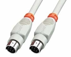 Lindy 8-Pin Mini DIN Cable, 5 m Serial Cable, Gray