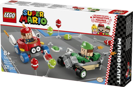 LEGO Super Mario Mario Kart™ – Baby Mario kontra Baby Luigi