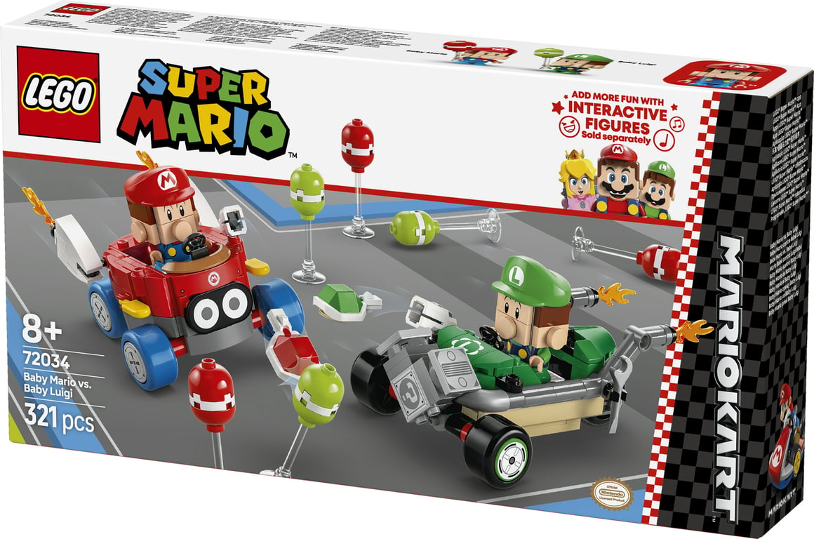 LEGO Super Mario Mario Kart™ – Baby Mario kontra Baby Luigi
