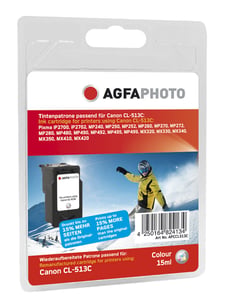 AgfaPhoto APCCL513C Tintenpatrone, 1 Stück. Cyan, Magenta, Gelb
