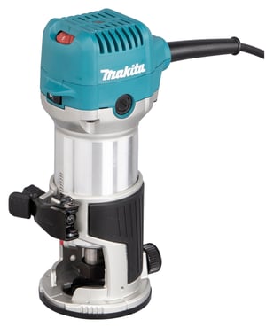 Makita RT0702CJ Fräse/Trimmer Schwarz, Blau, Edelstahl 34.000 U/min 710 W