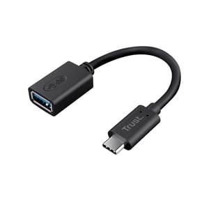 Trust 20967 USB-kabel 0,09 m USB C till USB A Svart