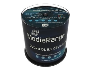 MediaRange MR471 DVD-skiva 8,5 GB DVD+R DL 100 st.