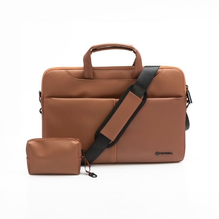 Forcell 5903396290442 torba na laptop 39,6 cm (15.6") Obudowa na messenger Brązowy