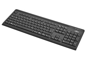 Fujitsu KB410 Tastatur, Universal-USB-QWERTZ, Deutsch, Schwarz