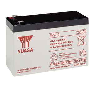 Yuasa NP7-12 Lead-Acid (VRLA) 12 V