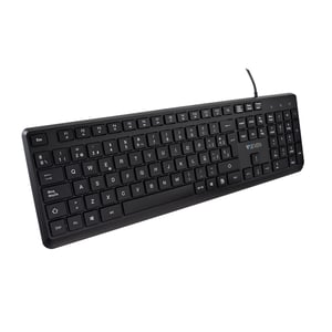 V7 KU350ES Universal USB Keyboard, Spanish, Black
